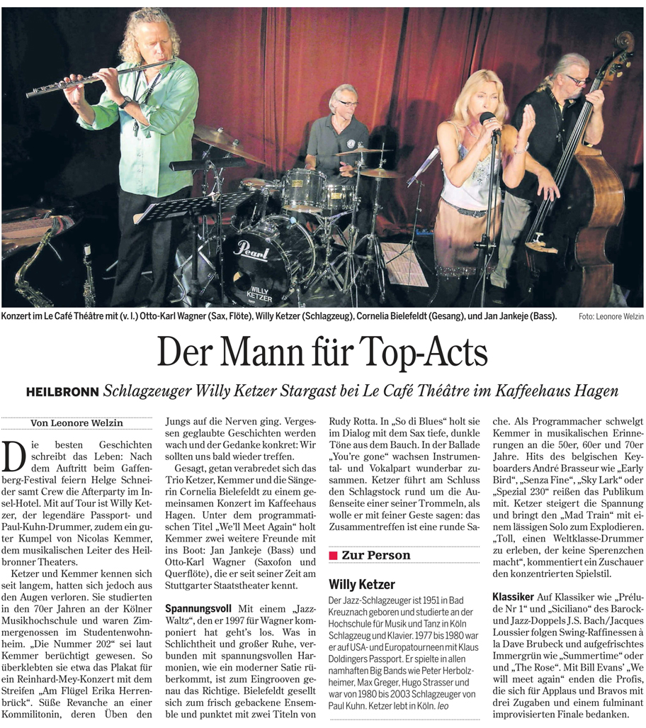 Heilbronner Stimme Auszug vom 12. August 2013