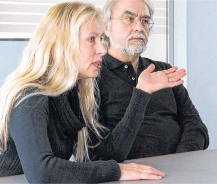 Cornelia Bielefeldt und Nicolas Kemmer bei der Heilbronner Stimme